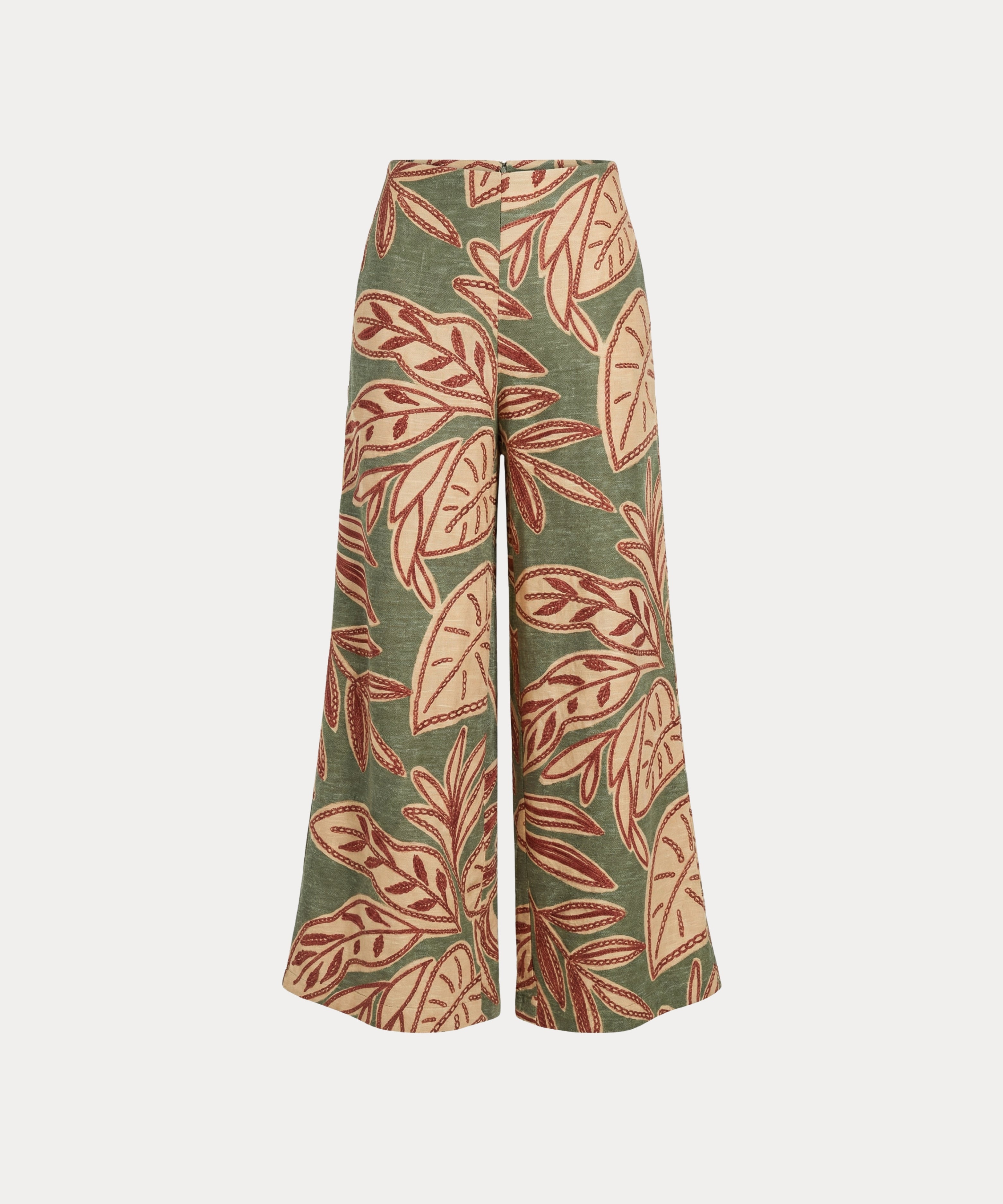 Pantalón con elástico VERDE OLIVA