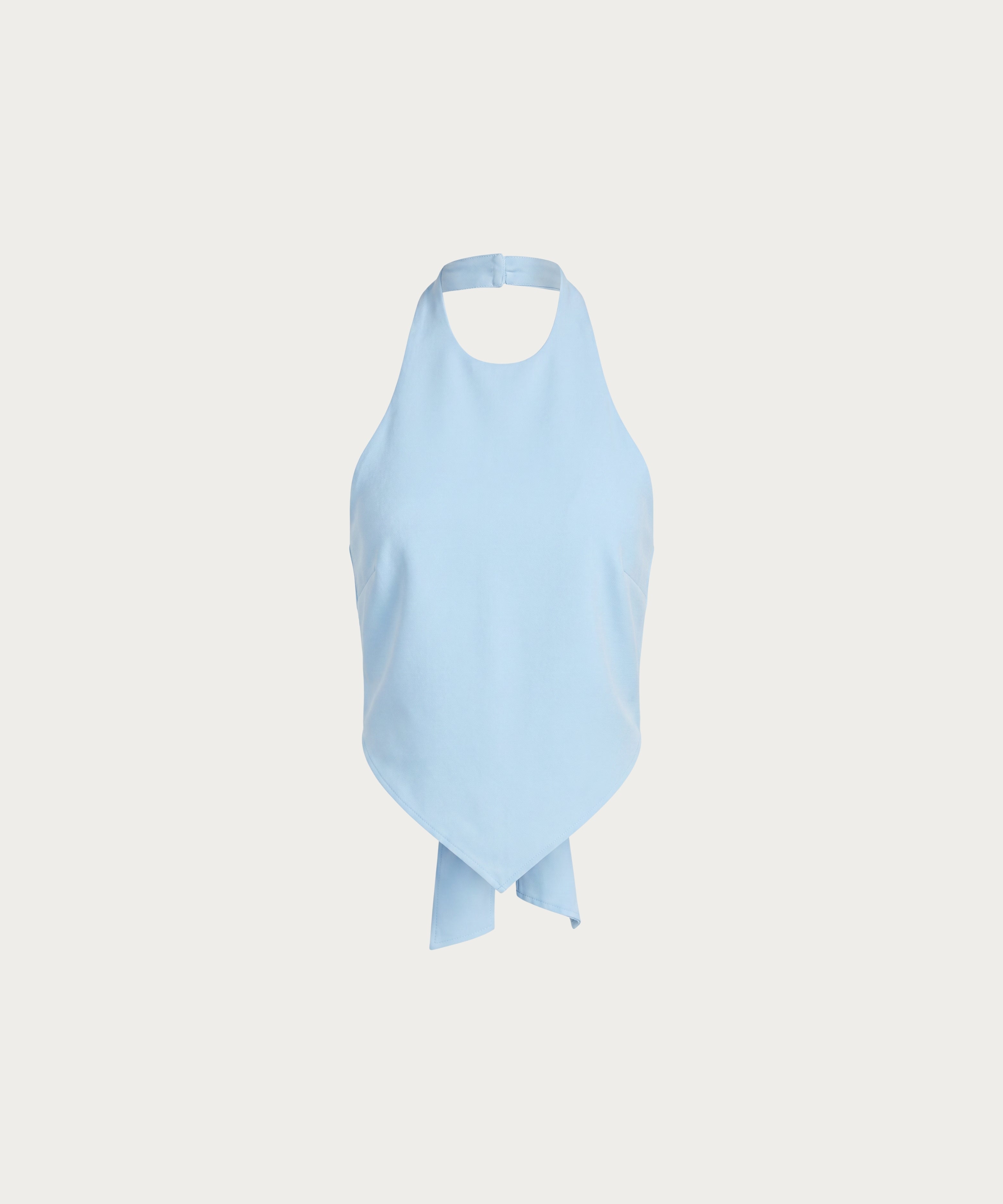 Blusa halter AZUL CIELO
