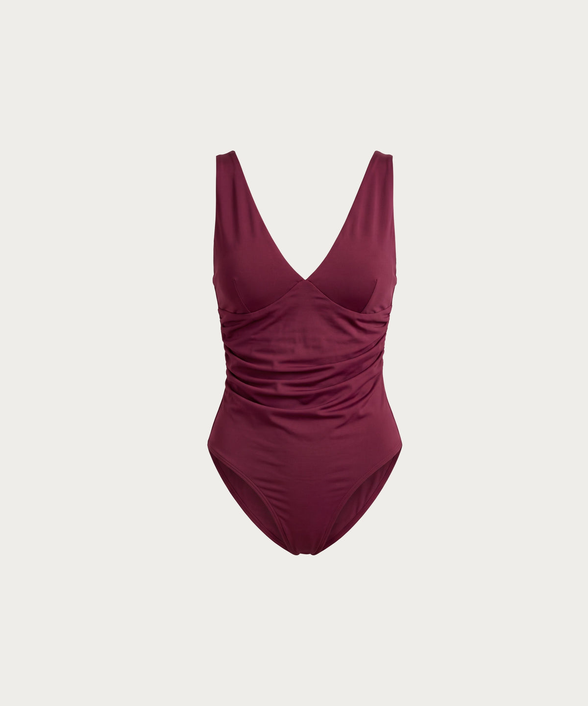 Body drapeado escote v Vino Profundo