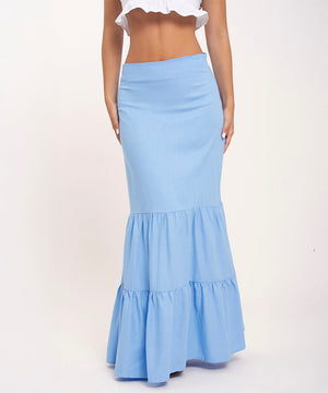 Falda Larga Con Tiempos Azul Radiante Faldas Para Mujer | Ticket Store Colombia 2