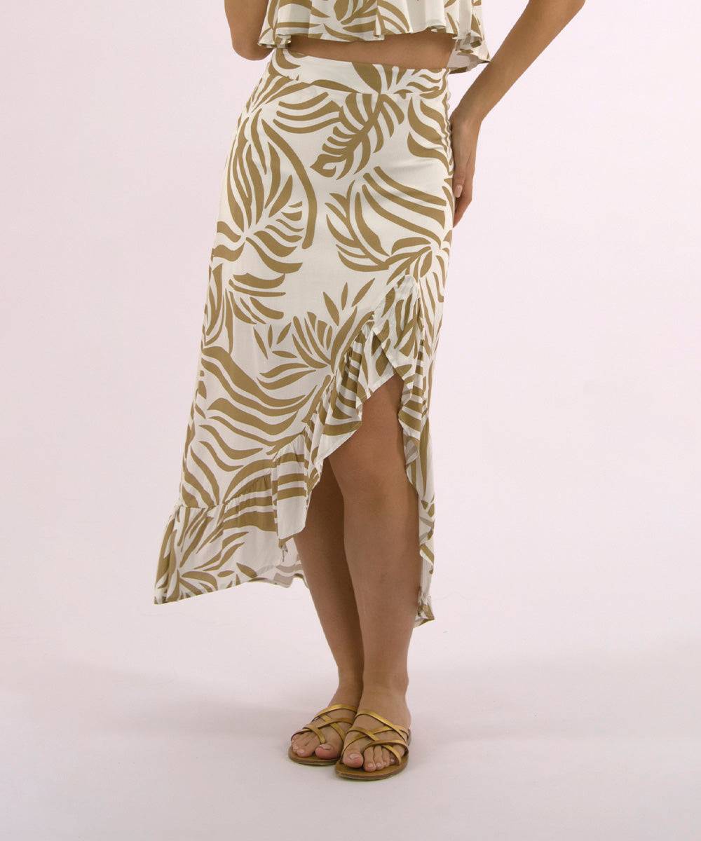 Falda Asimétrica Camel Faldas Para Mujer | Ticket Store Colombia 2