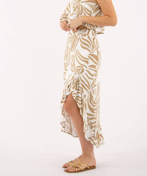 Falda Asimétrica Camel Faldas Para Mujer | Ticket Store Colombia 3