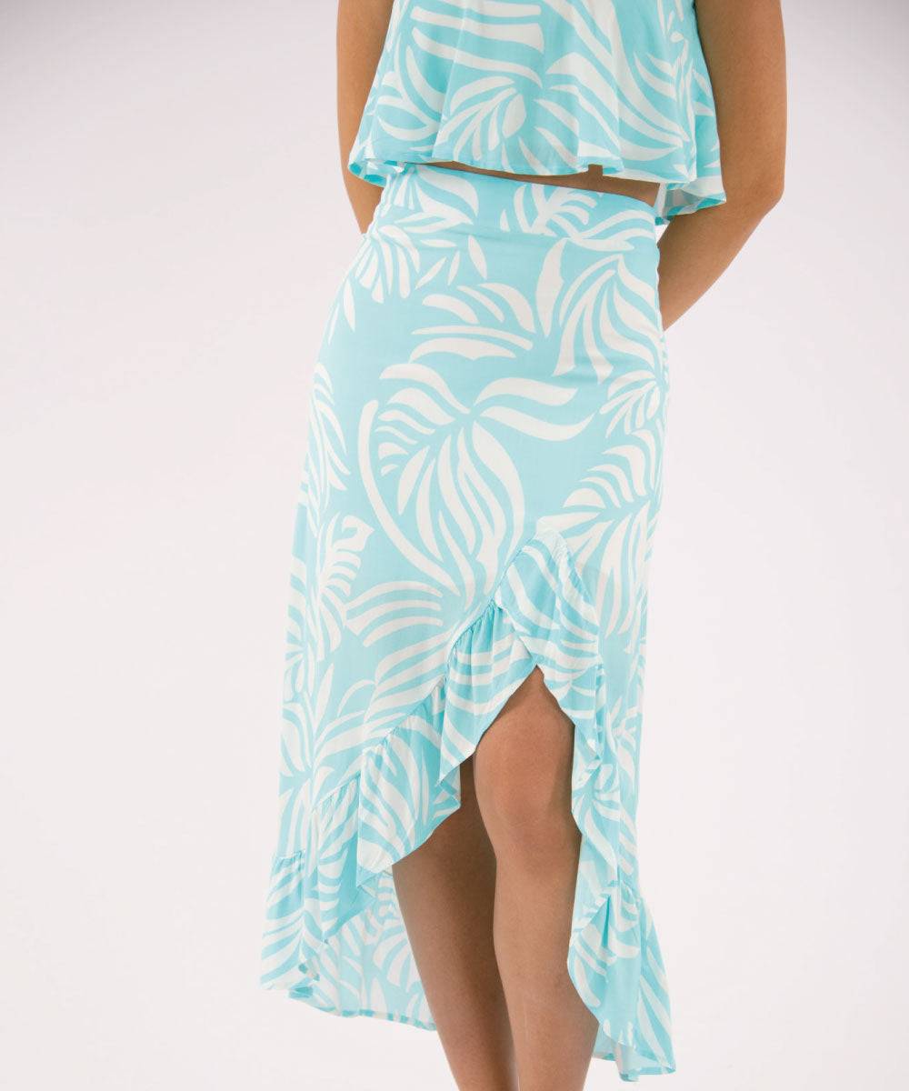 Falda Asimétrica Azul Cielo Faldas Para Mujer | Ticket Store Colombia 2