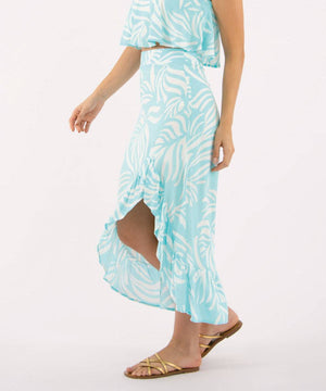 Falda Asimétrica Azul Cielo Faldas Para Mujer | Ticket Store Colombia 3