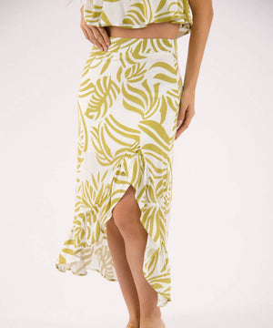 Falda Asimétrica Verde Oliva Faldas Para Mujer | Ticket Store Colombia 3