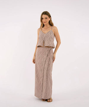 Falda Midi Cruzada Camel Faldas Para Mujer | Ticket Store Colombia 1