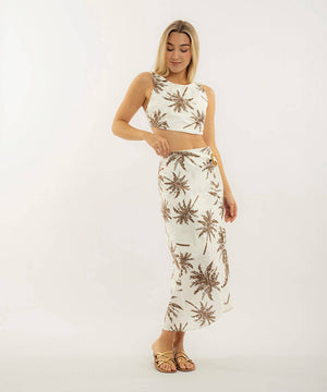 Falda Midi Cruzada Chocolate Faldas Para Mujer | Ticket Store Colombia 2