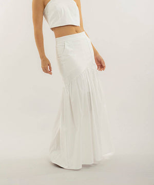 Falda Bolsillos Parche Blanco Faldas Para Mujer | Ticket Store Colombia 3