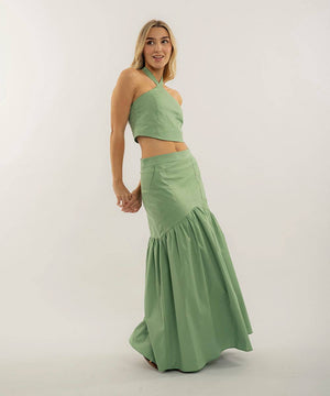 Falda Bolsillos Parche Verde Menta Faldas Para Mujer | Ticket Store Colombia 2