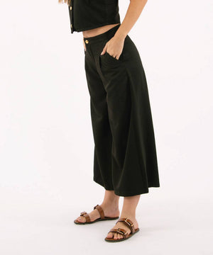 Pantalón Culotte Con Prenses Negro Pantalóns Para Mujer | Ticket Store Colombia 3