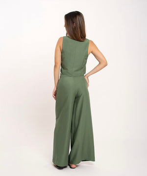 Pantalon Con Lazo Verde Oliva Pantalóns Para Mujer | Ticket Store Colombia 3