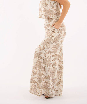 Pantalón Palazzo Aberturas Camel Pantalóns Para Mujer | Ticket Store Colombia 3