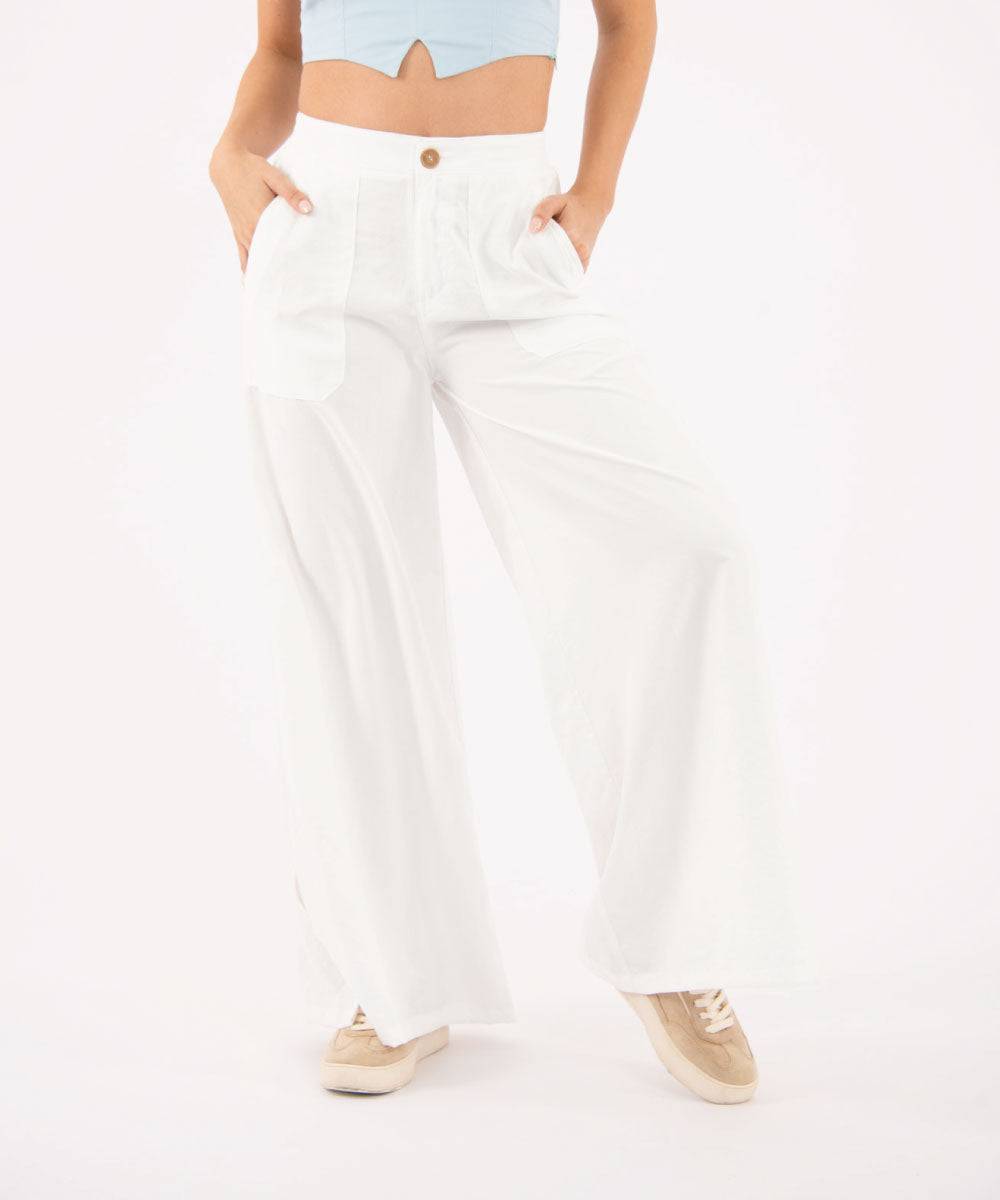 Pantalón Bota Ancha BLANCO