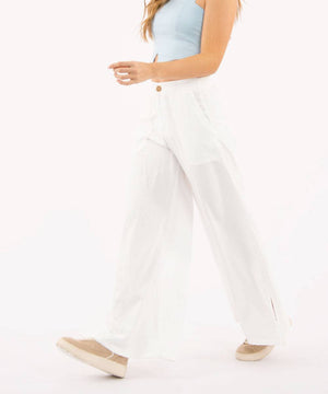 Pantalón Bota Ancha Blanco Pantalóns Para Mujer | Ticket Store Colombia 3