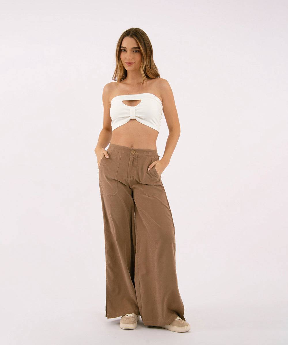 Pantalón Bota Ancha CAMEL