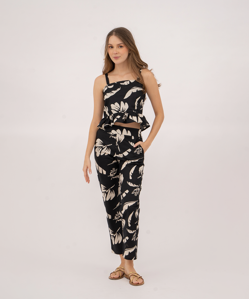 Pantalón tubo NEGRO