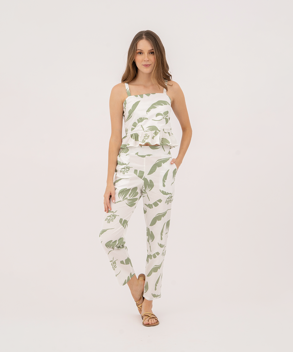 Pantalón tubo VERDE