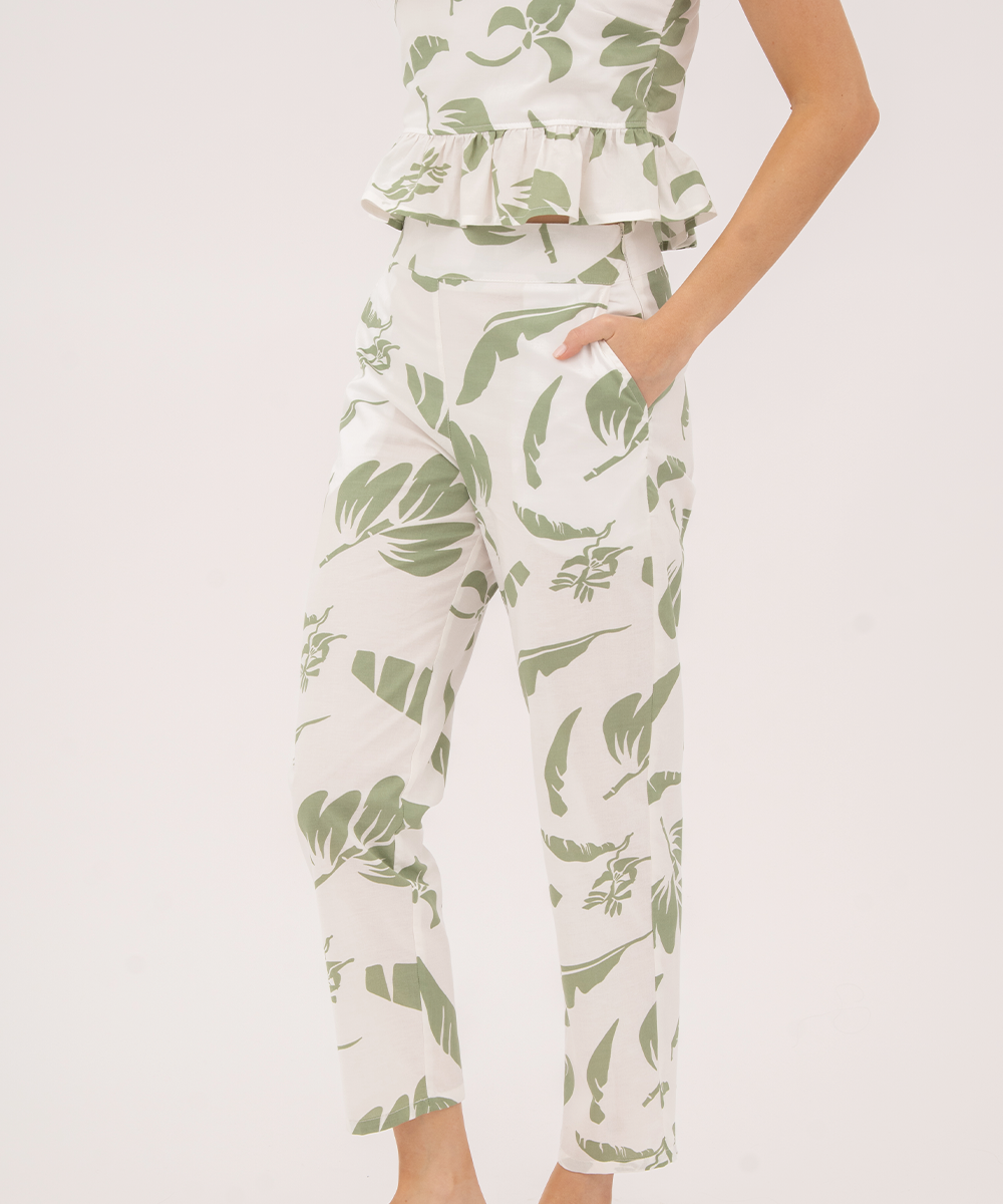 Pantalón tubo VERDE