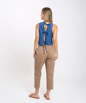 Pantalon Baggy Chocolate Pantalóns Para Mujer | Ticket Store Colombia 3