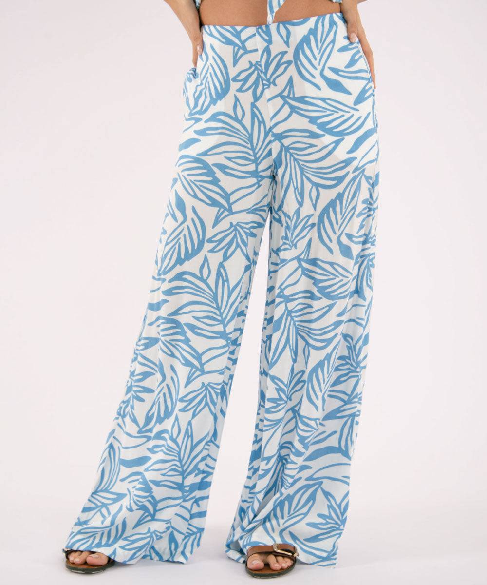 Pantalón Con Elástico Azul Radiante Pantalóns Para Mujer | Ticket Store Colombia 2