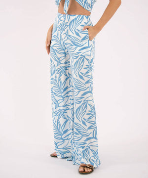 Pantalón Con Elástico Azul Radiante Pantalóns Para Mujer | Ticket Store Colombia 3