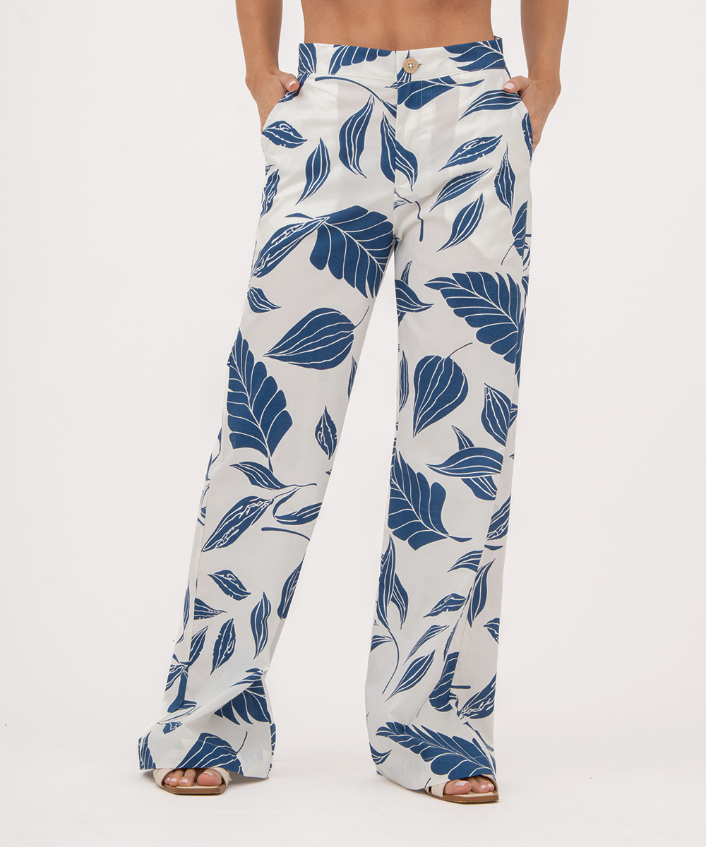 Pantalón con cinturón AZUL PROFUNDO