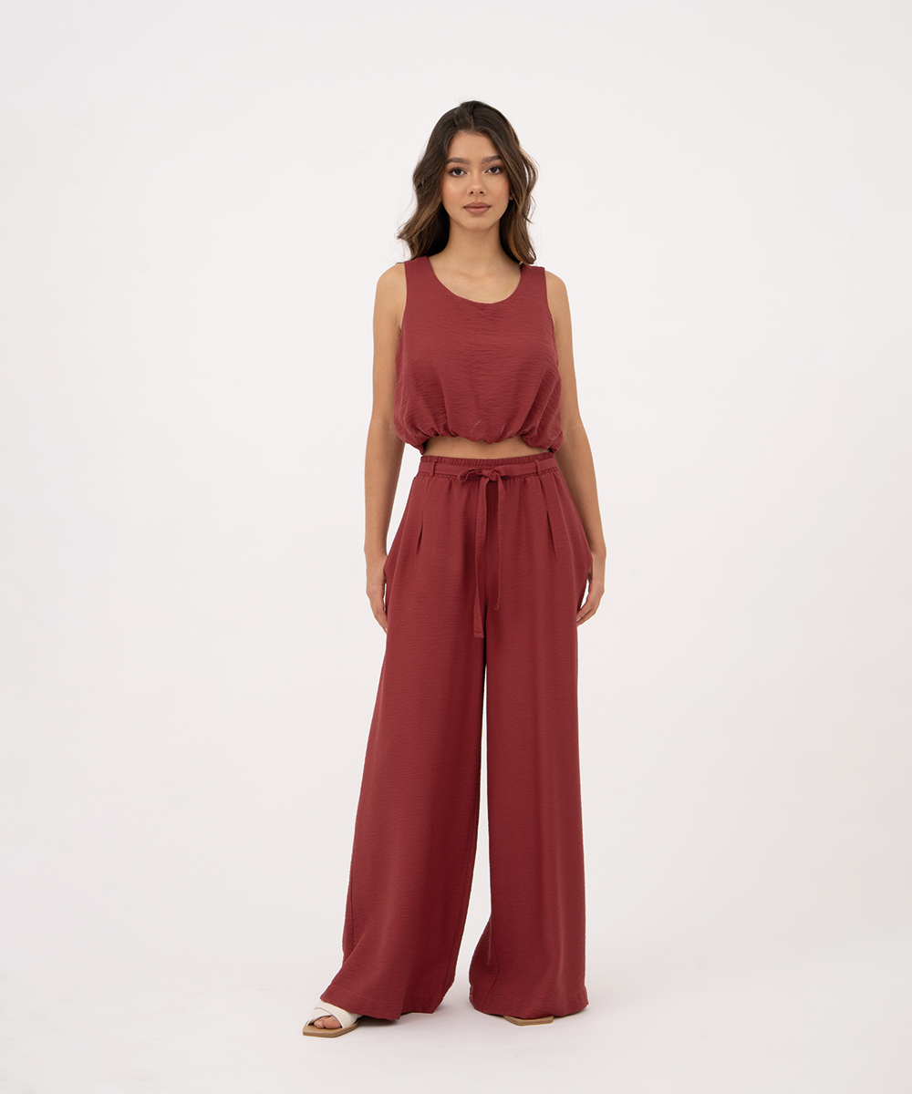 Pantalón Palazzo ROJO