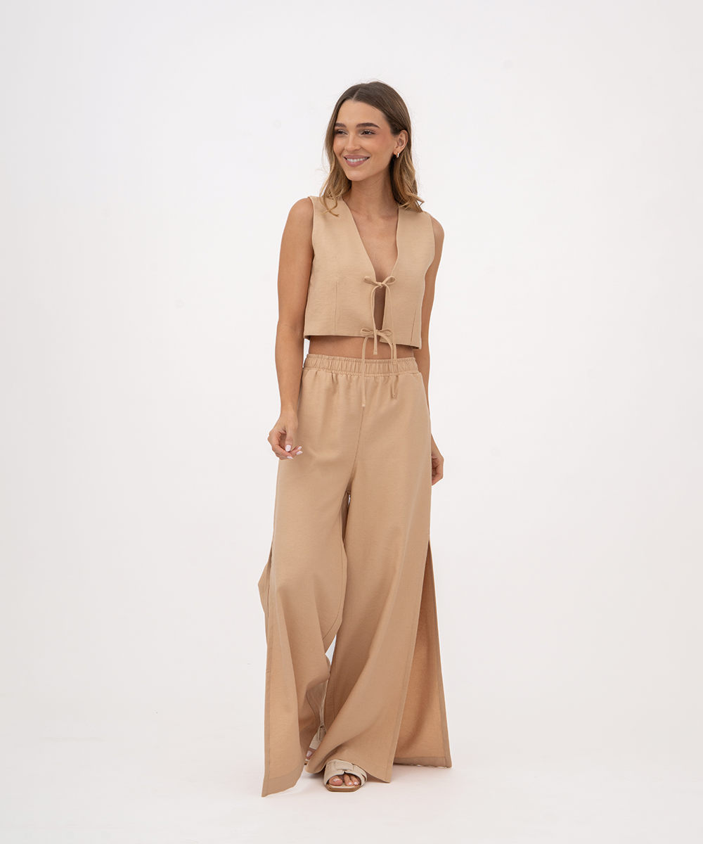 Pantalón con elástico CAMEL