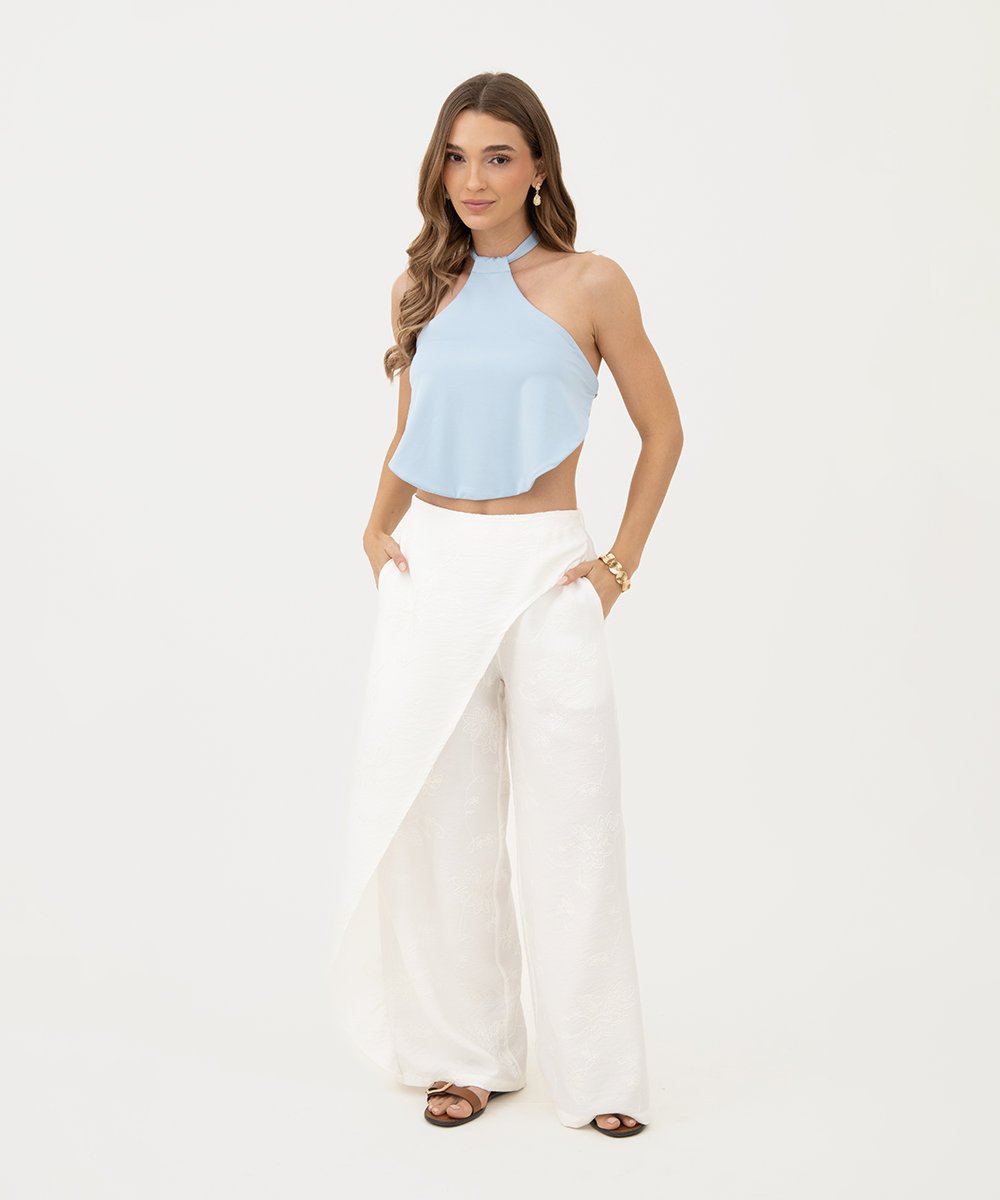 Pantalón asimétrico BLANCO