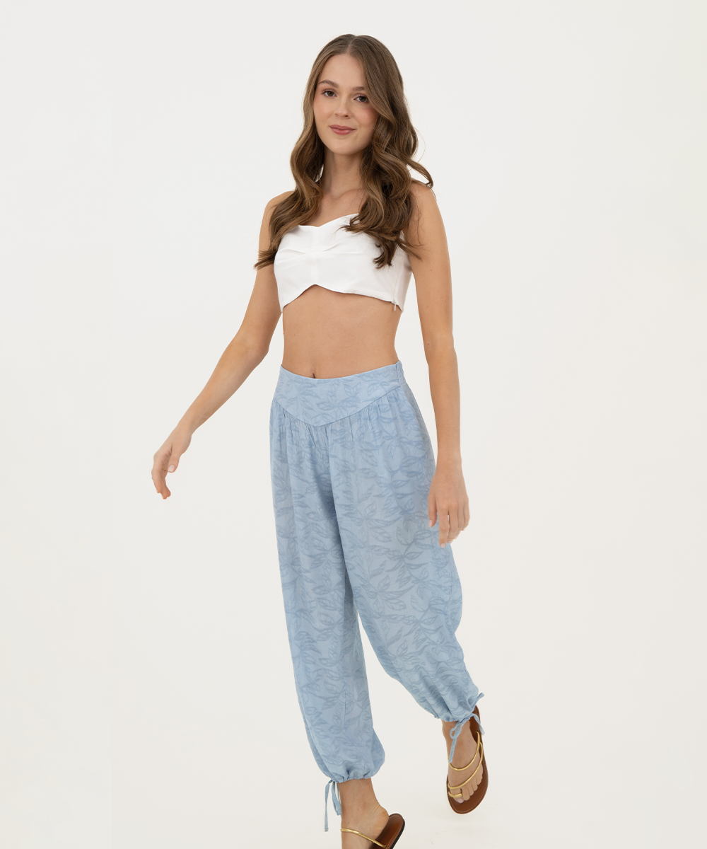 Pantalón bombacho Azul Cielo