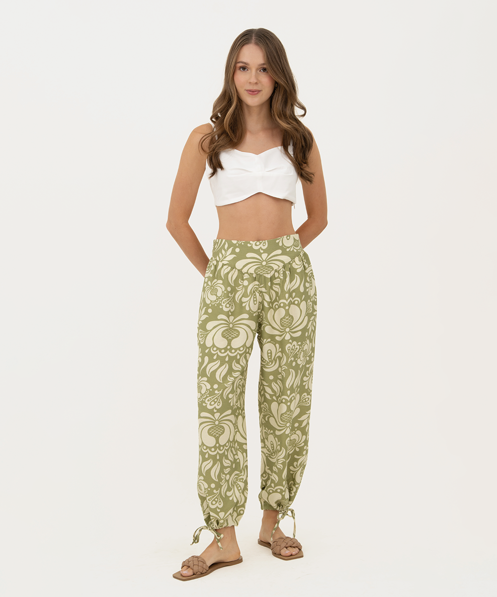 Pantalón bombacho Verde