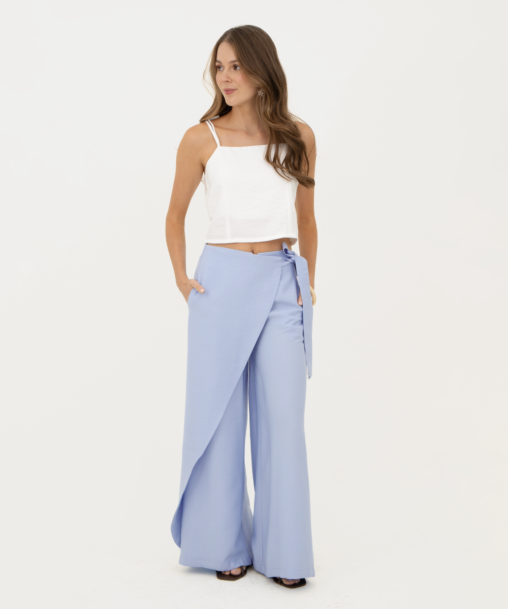 Pantalón con capa Azul Cielo