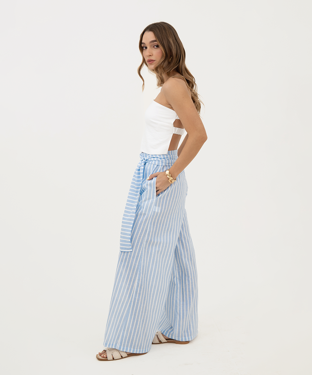 Pantalón ancho Azul Cielo