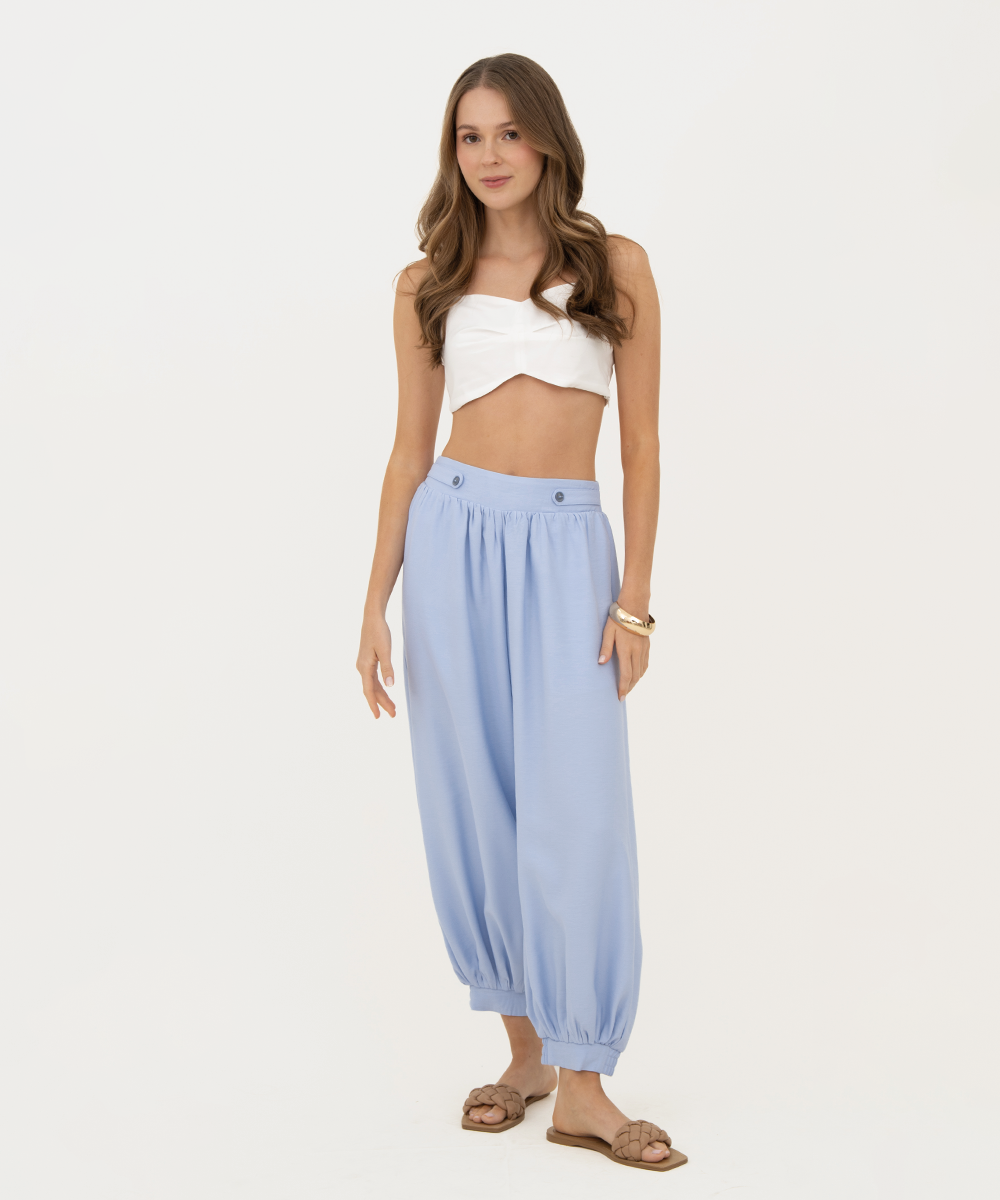 Pantalón balloon Azul Cielo
