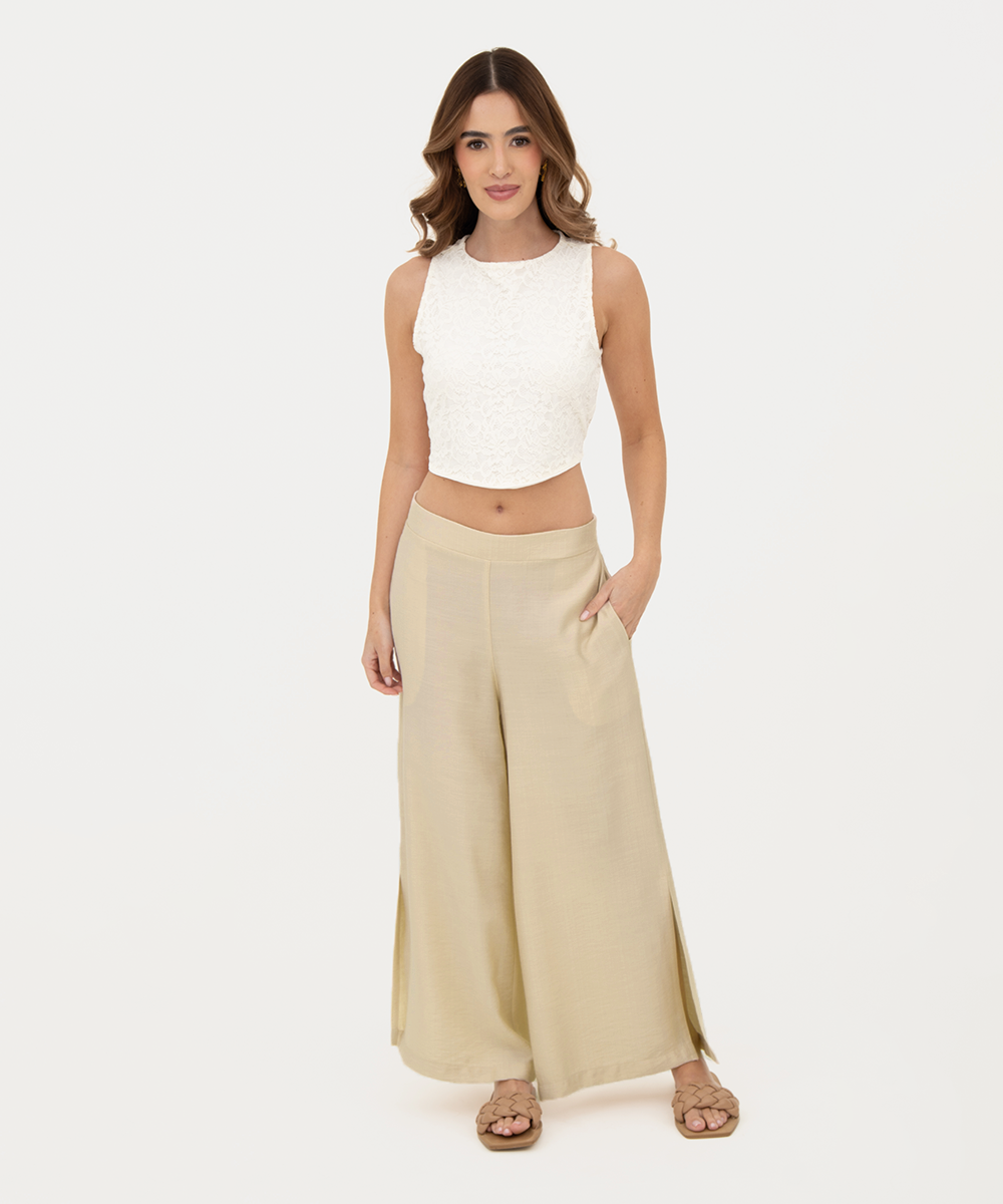 Cullote aberturas Beige