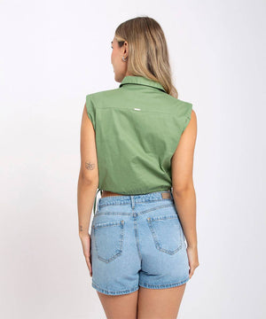 Short Indigo 5 Bolsillos Azul Cielo Shorts Para Mujer | Ticket Store Colombia 3