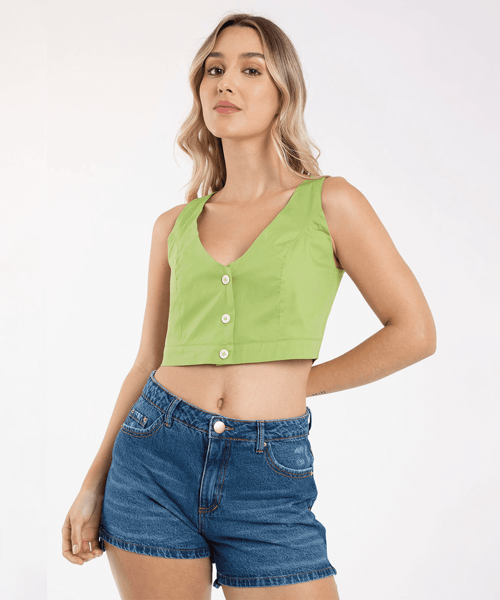 Short Indigo 5 Bolsillos Azul Profundo Shorts Para Mujer | Ticket Store Colombia 2