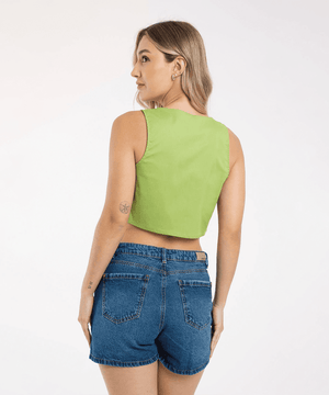 Short Indigo 5 Bolsillos Azul Profundo Shorts Para Mujer | Ticket Store Colombia 3