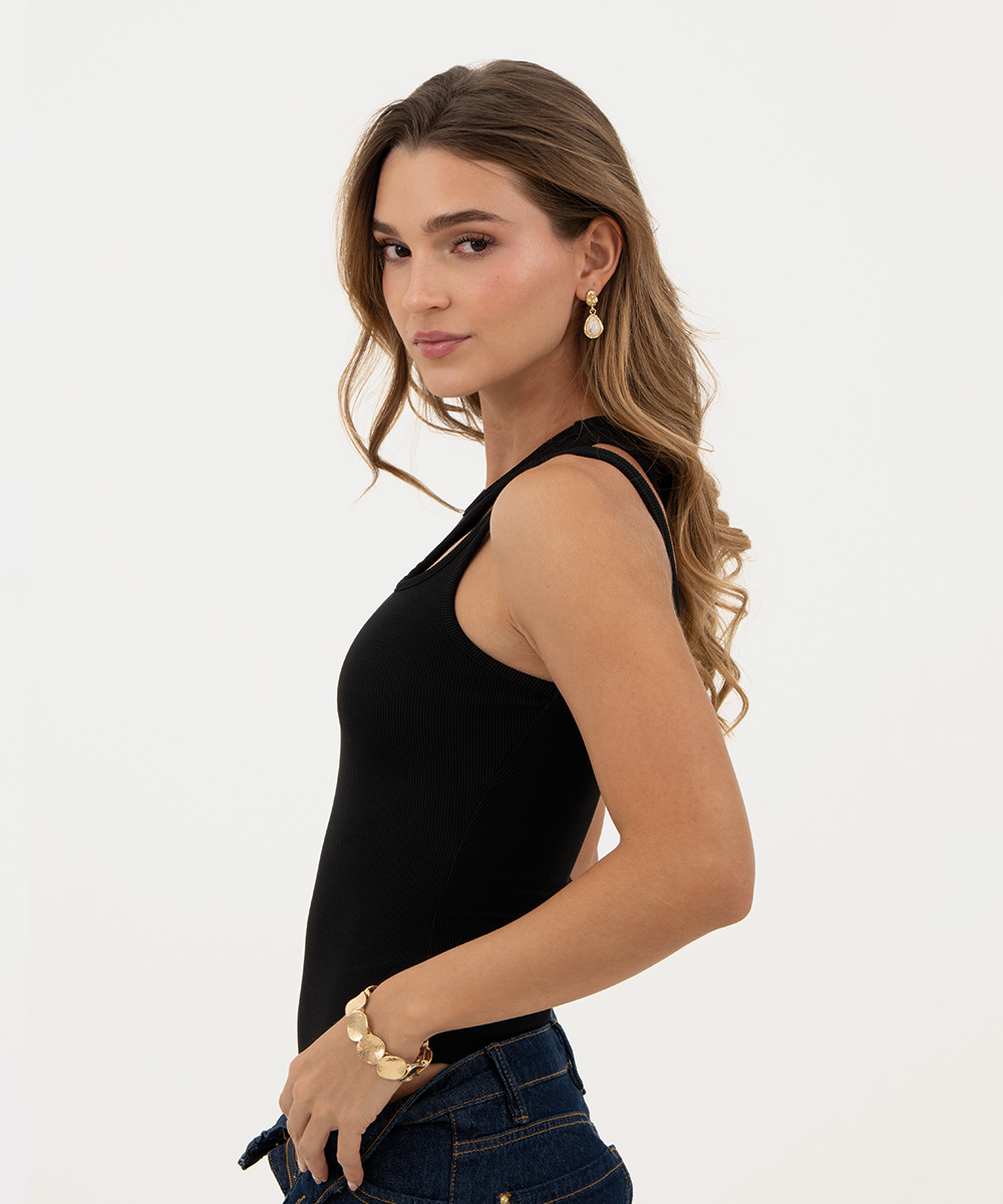 Body sisa hueco hombro Negro
