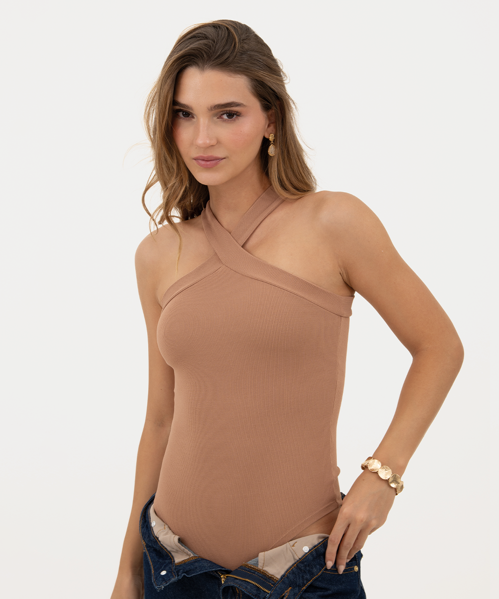 Body halter Camel