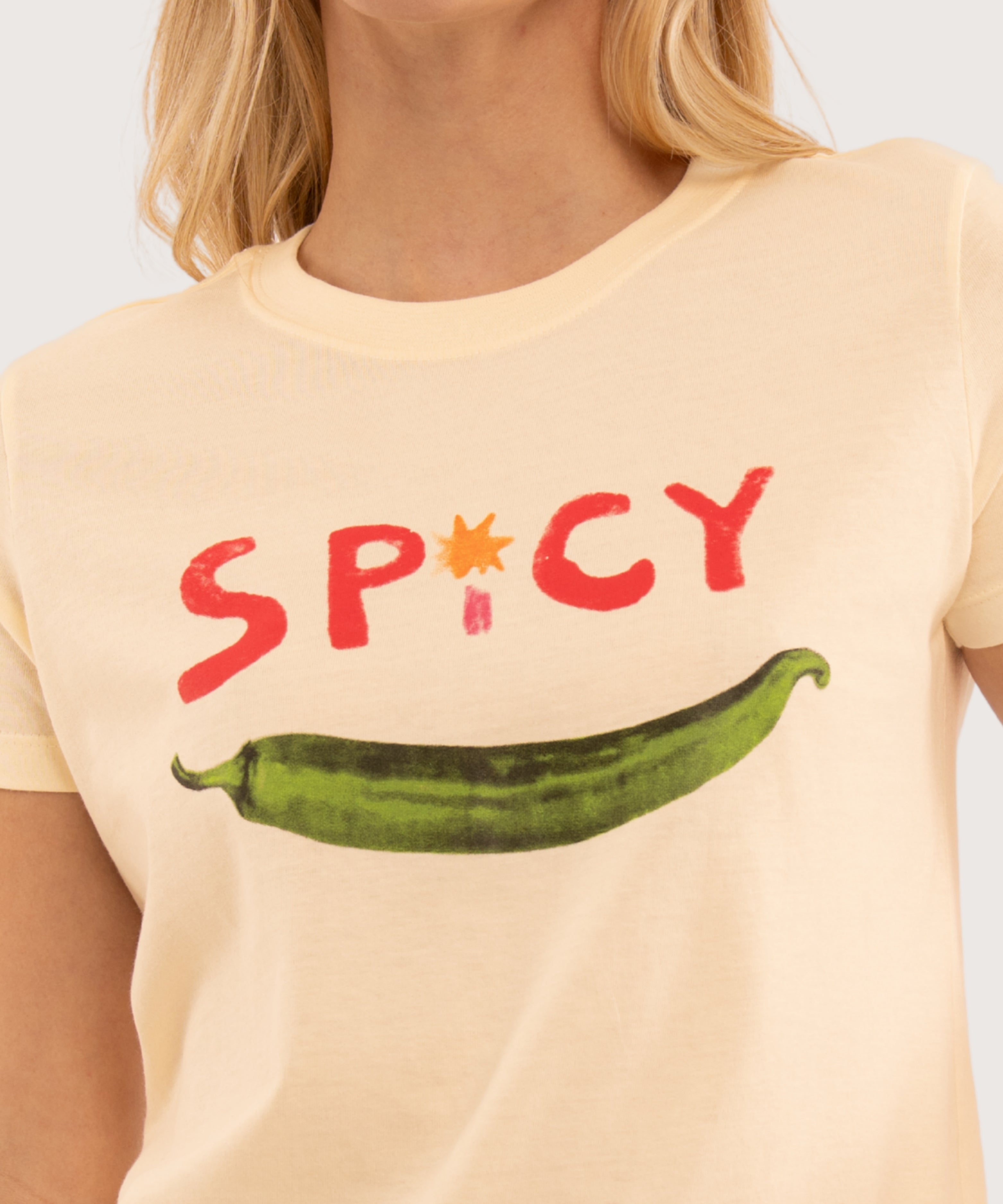 Mini t shirt basic AMARILLO PASTEL