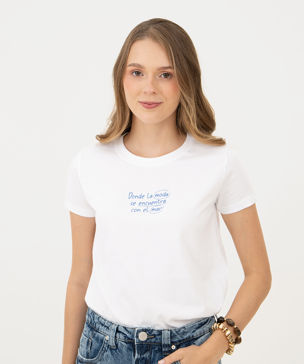 Mini t shirt basic BLANCO