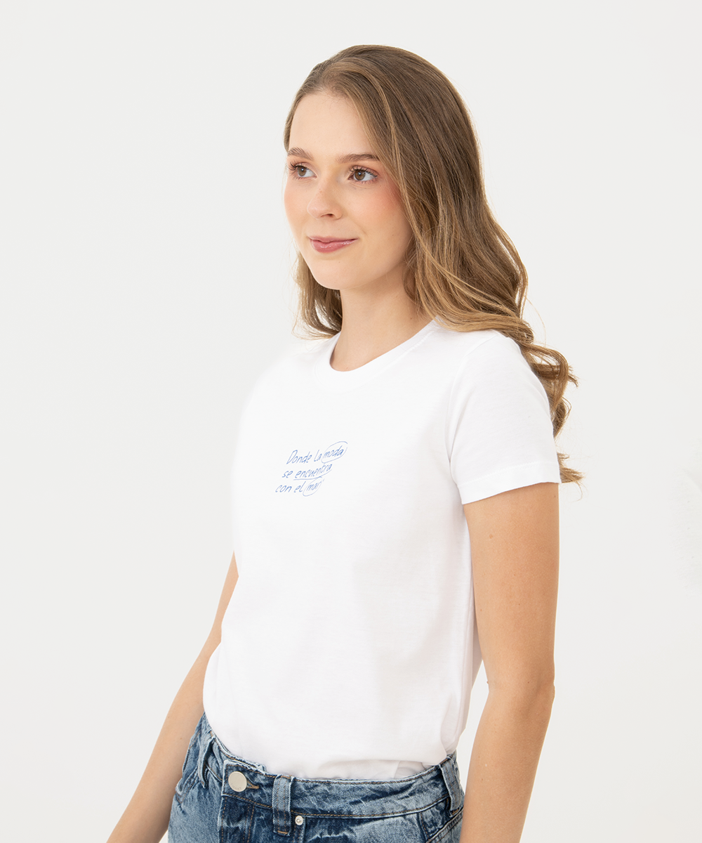 Mini t shirt basic BLANCO