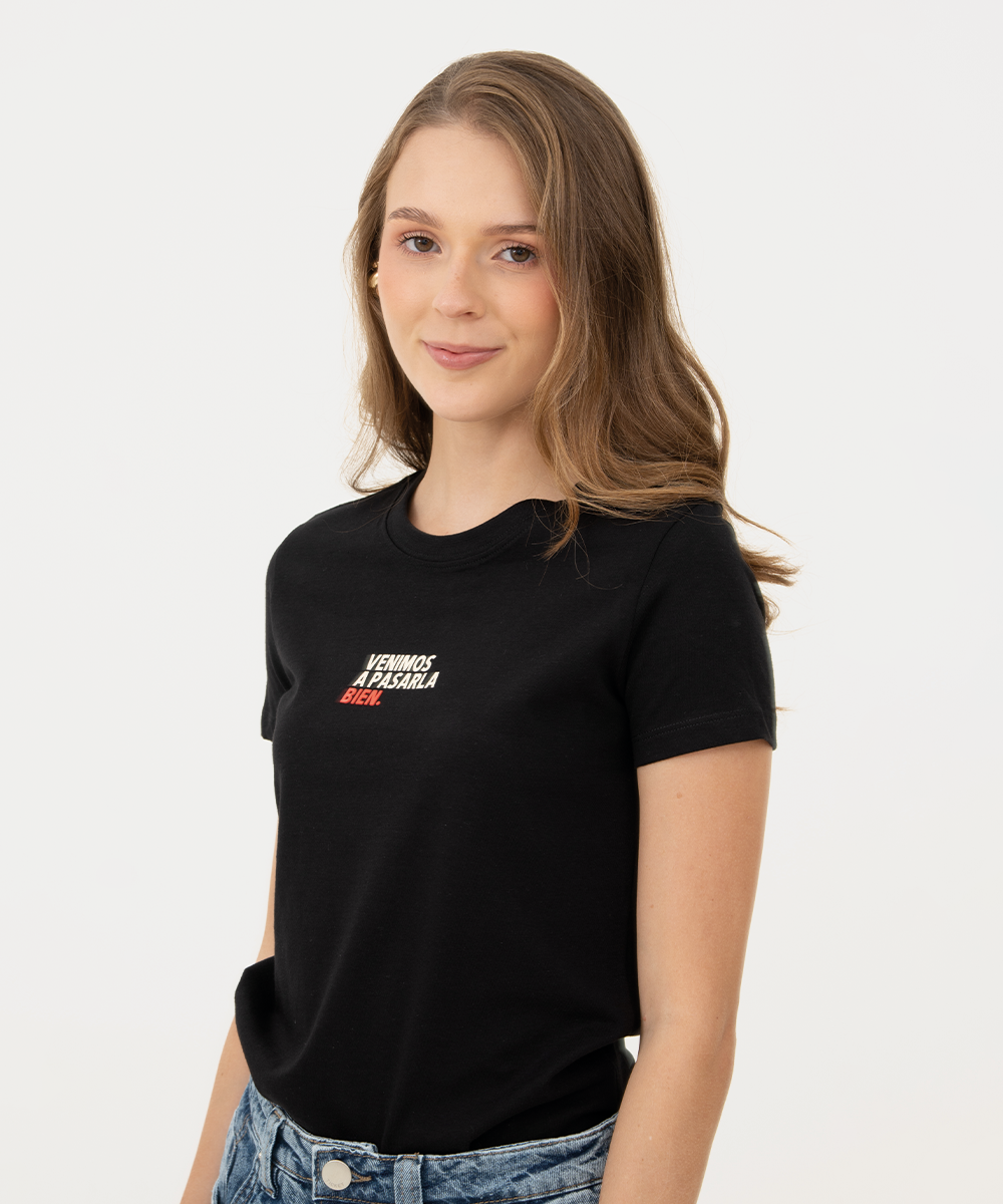 Mini t shirt basic NEGRO