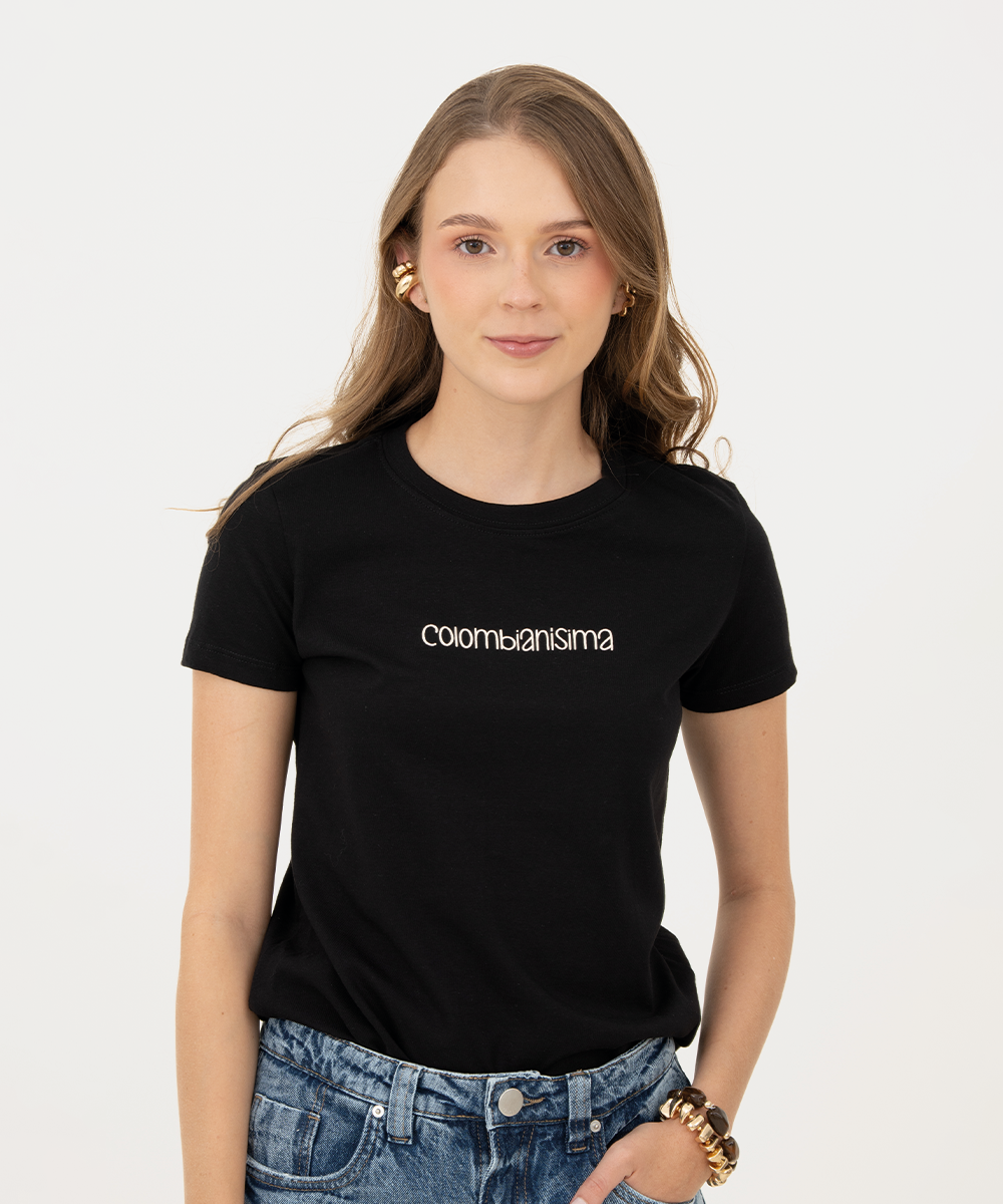 Mini t shirt basic NEGRO