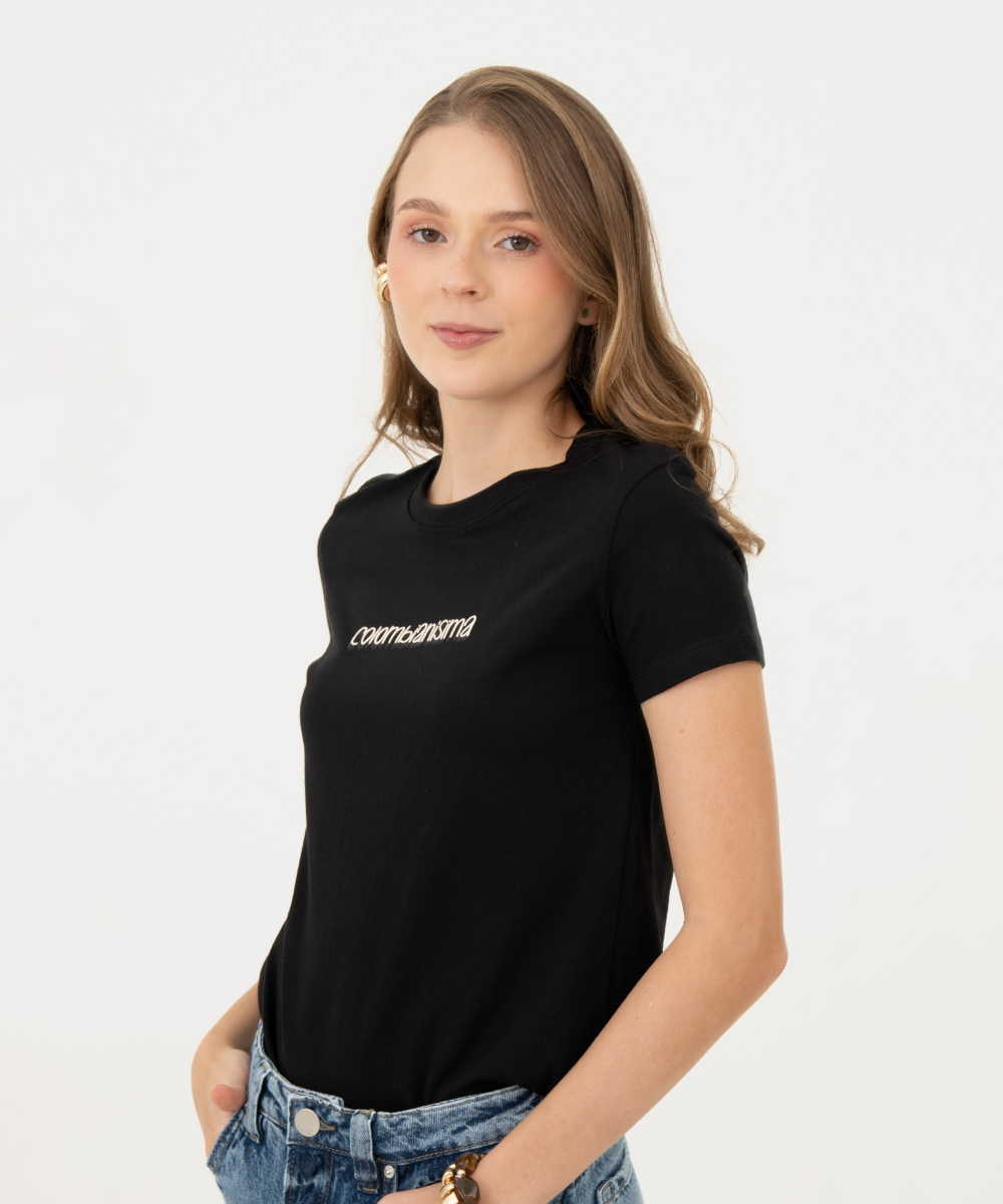 Mini t shirt basic NEGRO