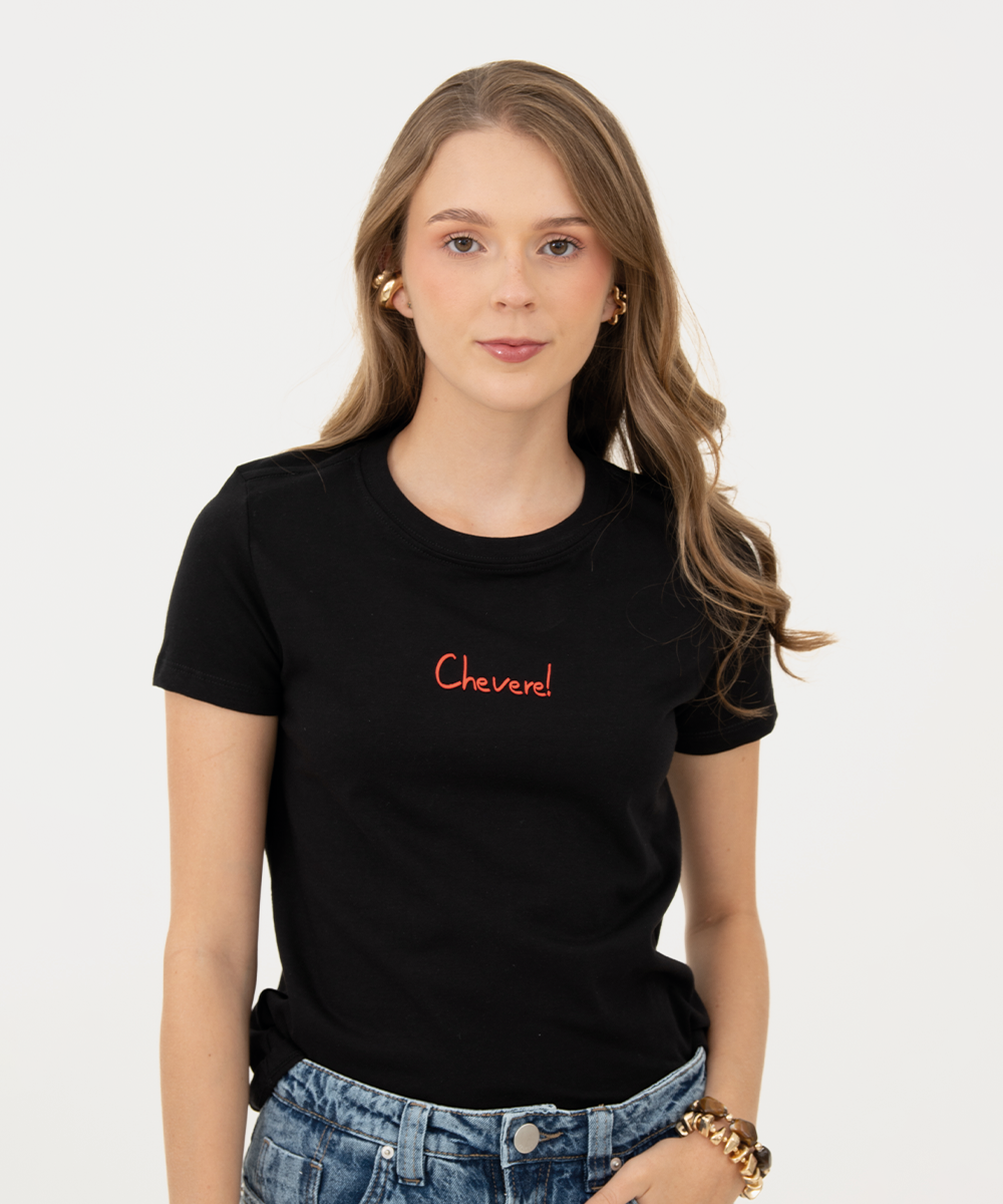 Mini t shirt basic NEGRO