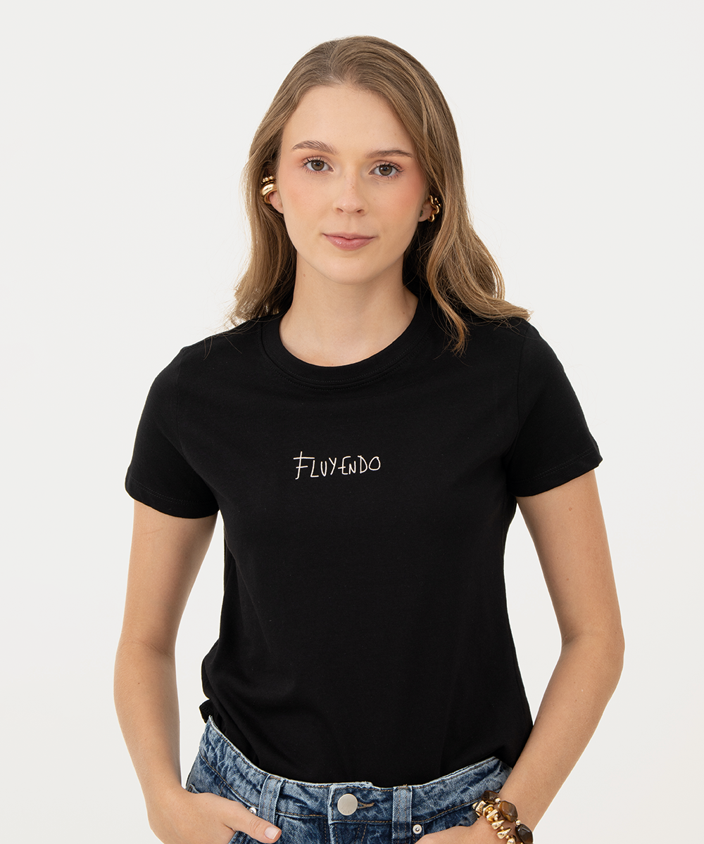 Mini t shirt basic NEGRO