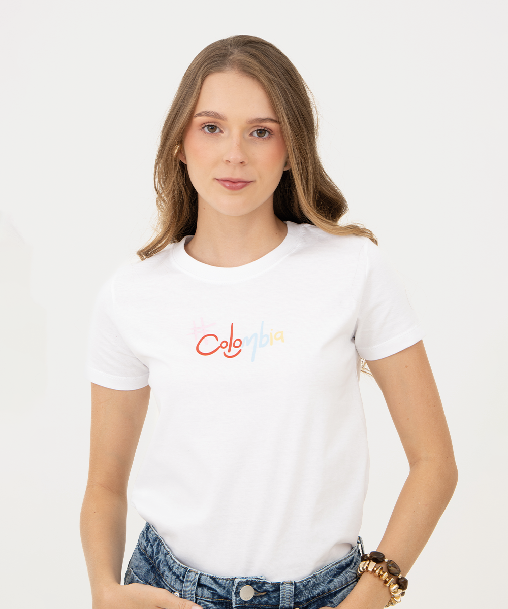 Mini t shirt basic Blanco
