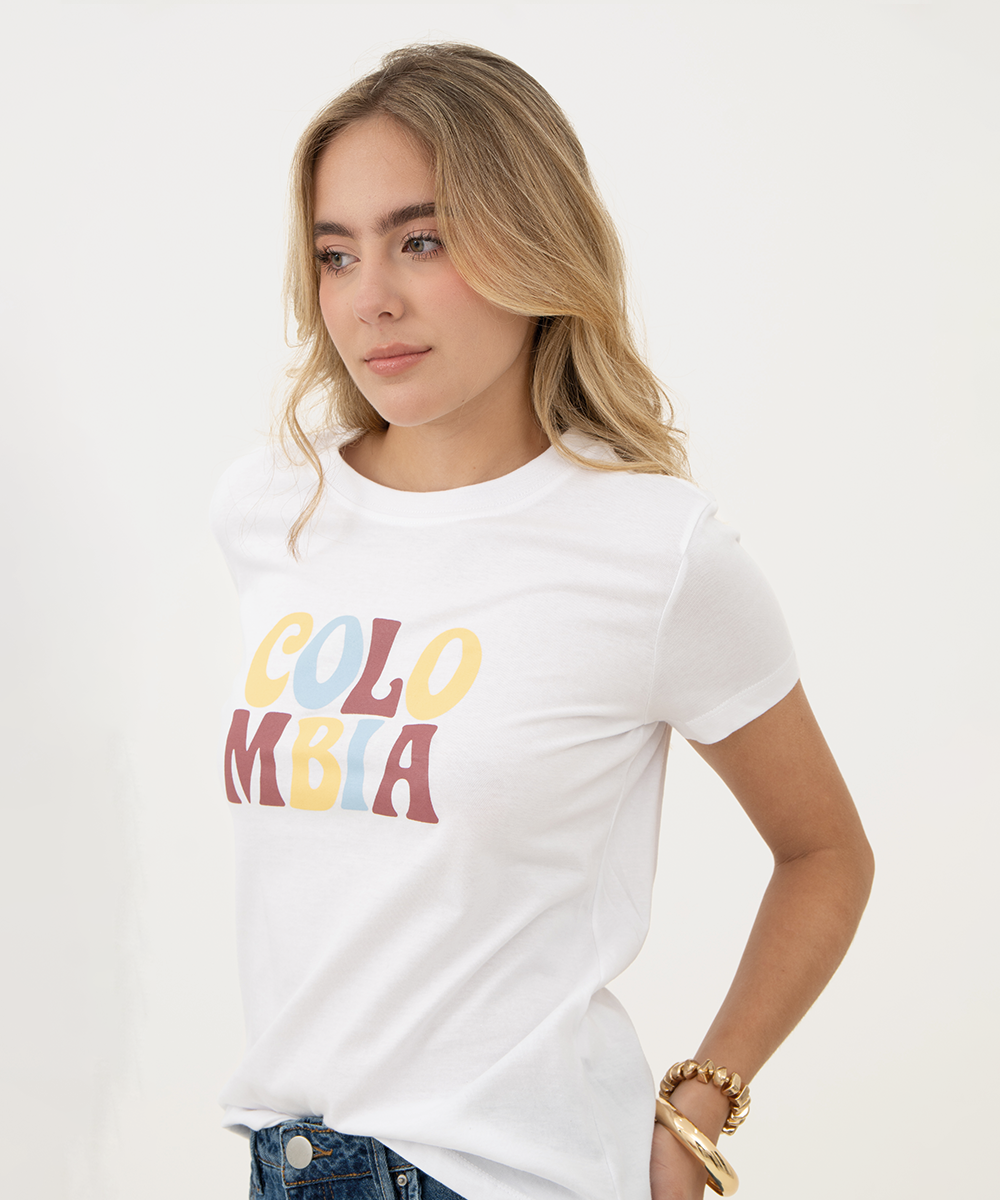 Mini t shirt basic típica Blanco